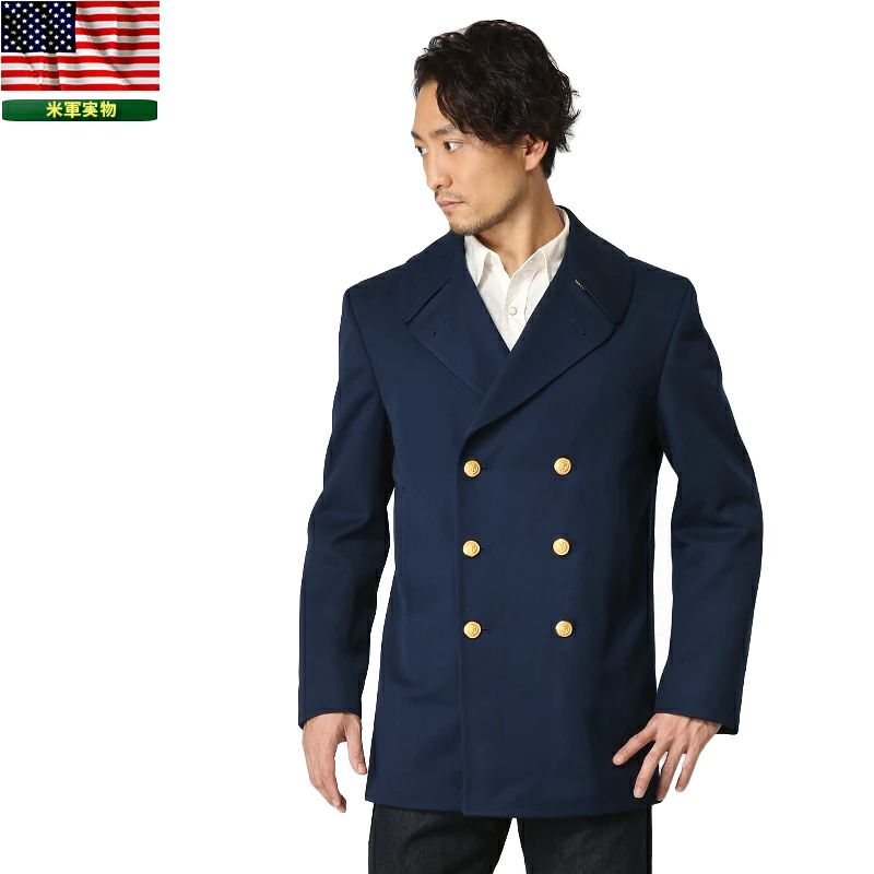 American Public Hair Original USCG US Coast Guard Warm Thick Jacket Windcoat 80S-Taobao