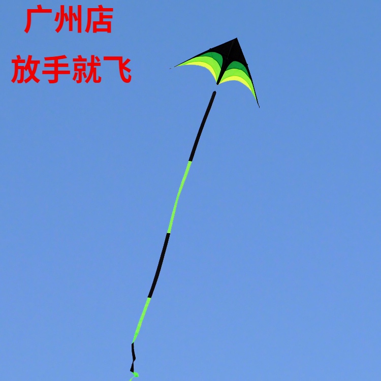 2 8 meters prairie kite Large high-grade kite breeze umbrella cloth Triangle kite adult breeze easy to fly