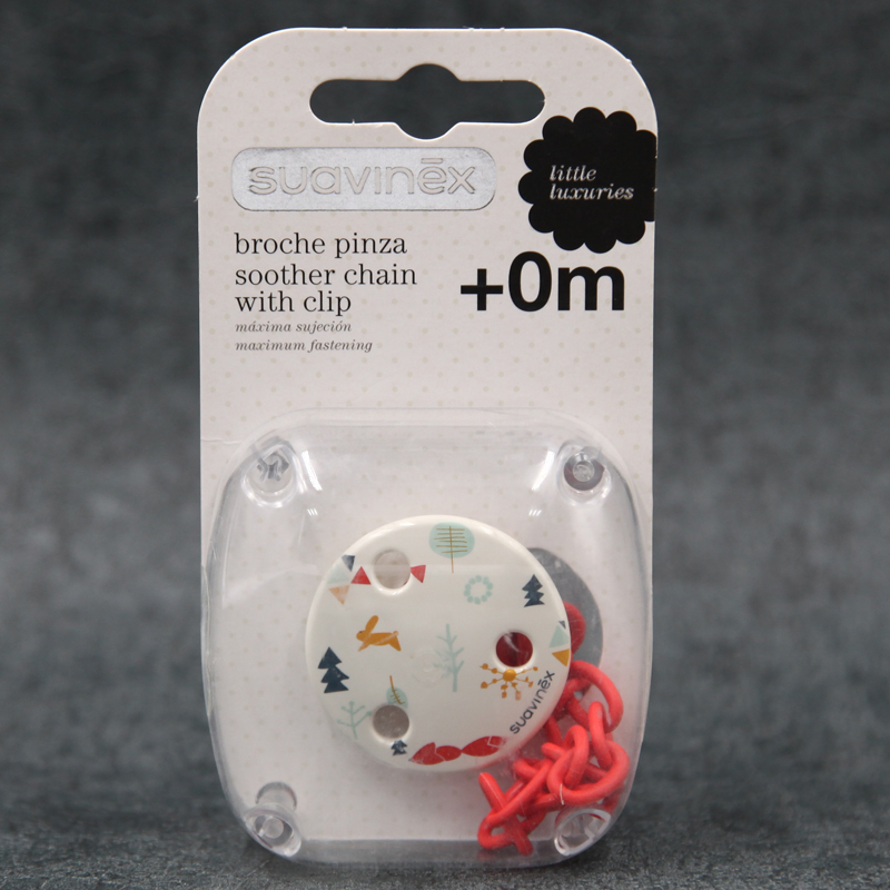 Special clearance Spanish brand suavinex pacifier chain clip for babies and children