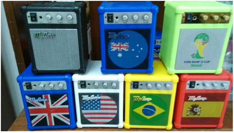My AMP Retro Edition Guitar Ampli Loa máy tính nhỏ Creative Portable Portable MP3 Retro Audio - Loa loa loa jbl clip 3