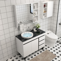 Bathroom Modern simple light luxury Bathroom cabinet combination Floor-to-ceiling bathroom American sink Wash basin Wash basin pool