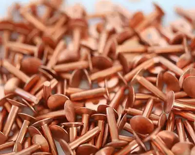 Domestic high-quality copper meteorite rivets red copper rivets American red copper studs