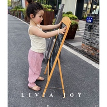 Livia Joy girl Summer anti-mosquito pants 2024 new girl to sweep long pants pure cotton light slim baby pants