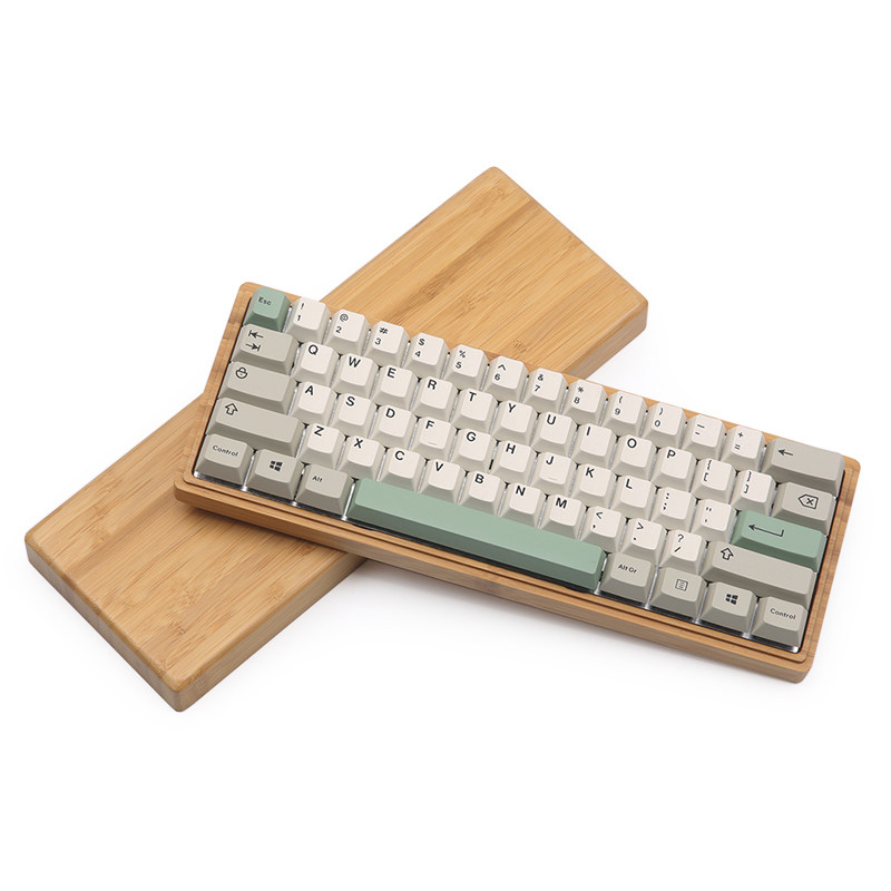 Customized mechanical keyboard bamboo shell base GH60 keyboard shell bamboo material poker2 base universal