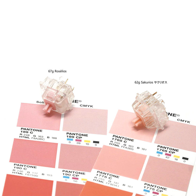 SotckRoselios Sakurios Silent linear axis switch Sakura axis Rose red axis zealpc