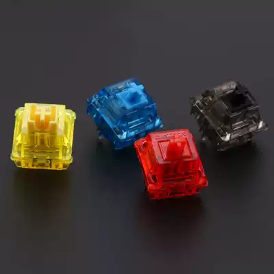 KBDfans GATERON INK custom v2 semi-transparent shaft body Black plated spring linear shaft body switch