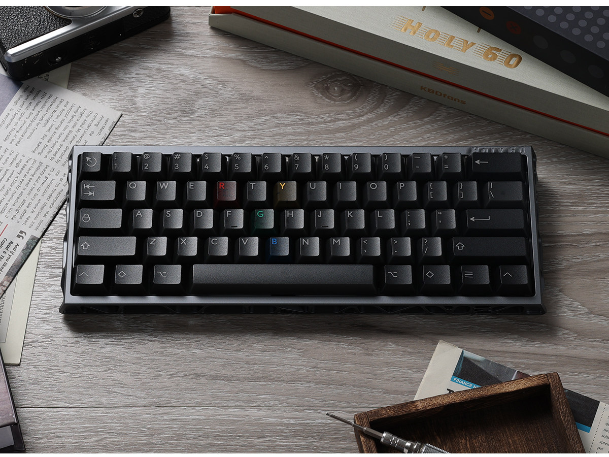 Kbdfans holy60 hot-swappable rgb customized mechanical keyboard