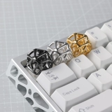 KBDfans Holy60 полый черный, золотой, золотой, серебряный металлический персонализированный колпачок для ключей, оригинальный ключ Esc, латунь