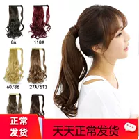 Парик, хвостик на завязках, ремень изготовленный из настоящих волос, прямые волосы, популярно в интернете, придает объем