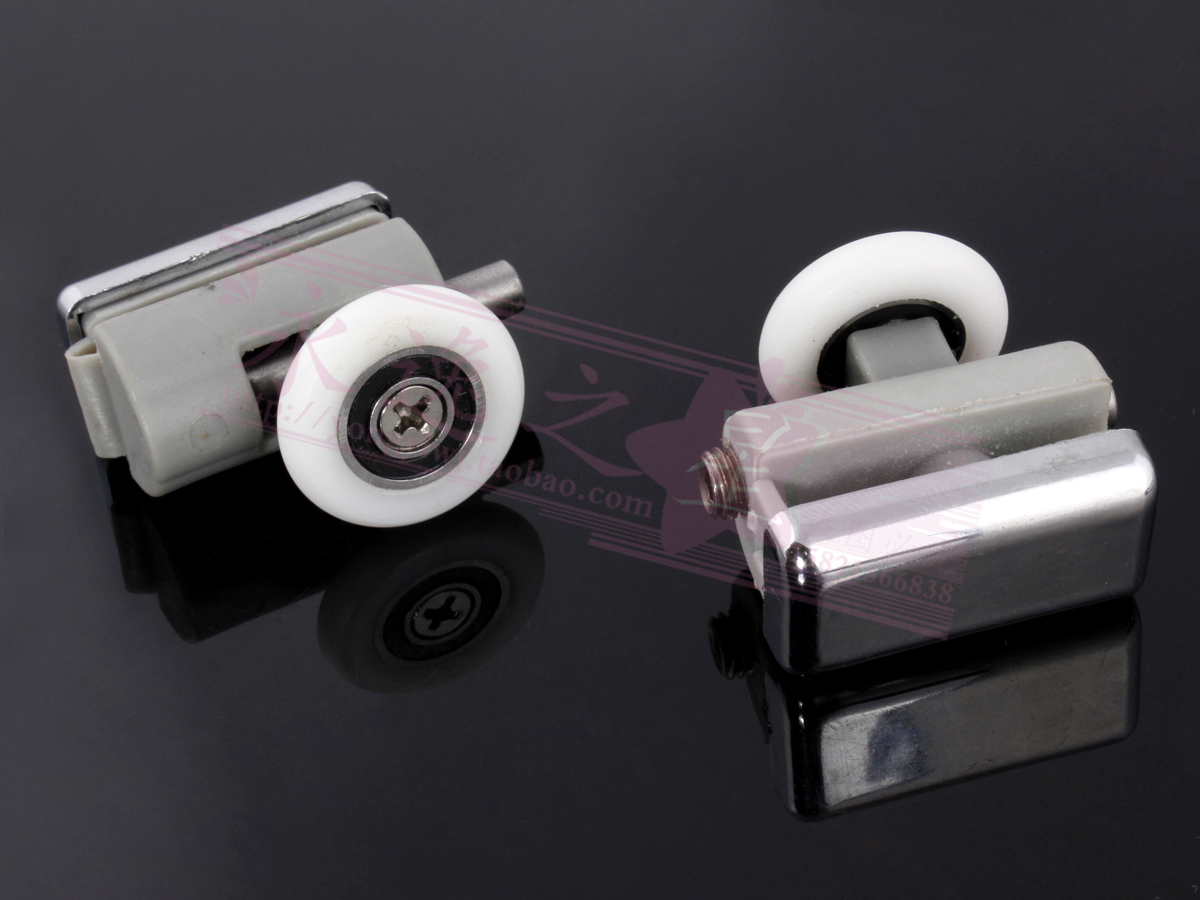 Old-fashioned arc shower room glass pull door pulley bathroom small crane swing single wheel up and down wheel spring wheel roller