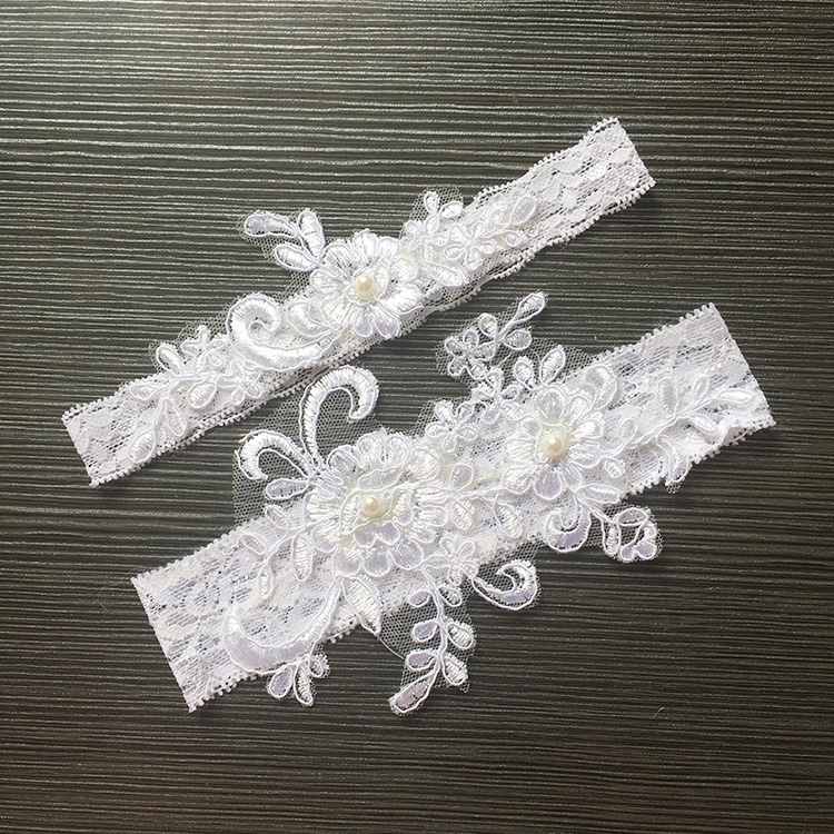 Váy cưới garter garter trắng ren vòng chân công chúa vòng đùi gợi cảm ấm hơn Amazon hot sale dây nịt đùi bằng da cho nữ