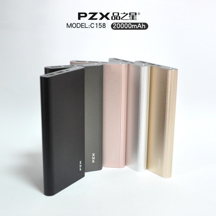 PZX số lượng lớn hàng hóa sao C158 điện thoại di động 20.000 mA kép cổng USB phổ phí nhanh với đèn LED - Ngân hàng điện thoại di động sạc dự phòng power bank