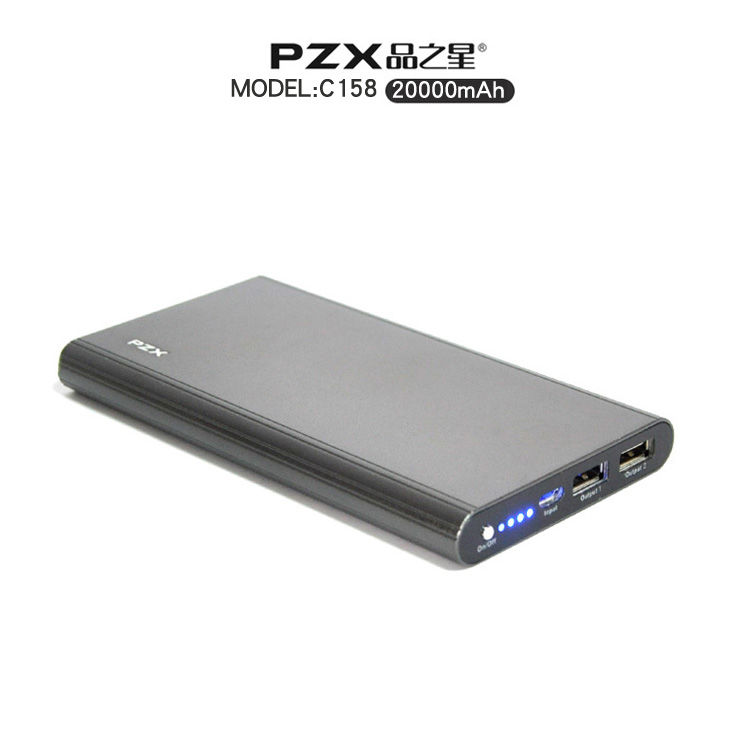 PZX số lượng lớn hàng hóa sao C158 điện thoại di động 20.000 mA kép cổng USB phổ phí nhanh với đèn LED - Ngân hàng điện thoại di động sạc dự phòng power bank