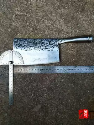 Qu's blacksmith shop kitchen knife slicing knife integrated steel forged handle seamless non-sharpening knife can be customized