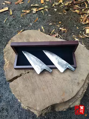 Qu's blacksmith scraping knife uniform knife Burr cutter insert plate uniform knife hand forging steel material can be customized without grinding