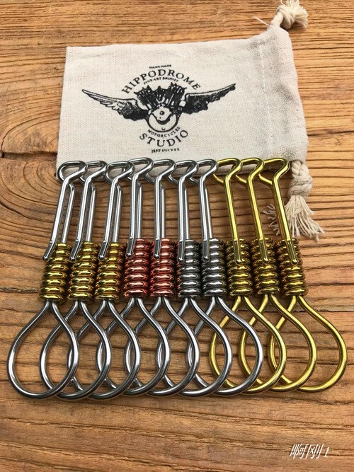 American Jeffdecker Brass Red Copper Car Key Ring Vintage Jdk Keychain