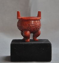 Antique jade wholesale jade pure natural vintage Xiuyan jade three-legged incense burner Yiyan Jiuding Feng Shui ornaments