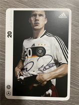 Podolski Autographed Official Card dfb2008 Bayern Munich Bayern Bundesliga
