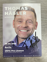 Hassler Autographed Official Card Advertising Card Germany Munich 1860 DFB