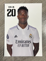Vinicius Official Card White Card Real Madrid 2022-2023 Season Real Madrid Brazil