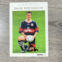 Wibrichauer autographed official card Bayern Munich 1997-1999 season Bayern