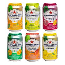 Italy imported St Peilu juice 330ml*6 cans fruity drinks A variety of flavors can be mixed drinks