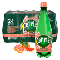 France imported Perrier Paris water Grapefruit flavor plastic bottle Sparkling water drink 500ml*24 bottles