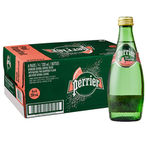 French imported soda water Perrier Paris Water Grapefruit flavor natural mineral water 330ml*24 bottles of sparkling water