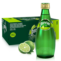 France perrier imported soda Paris Water Lime drink 330ml*24 bottles of sparkling water Mineral water