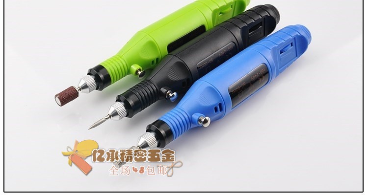 Mini speed electric grinder small hand-held electric polishing grinder wood carving jade carving tools small electric drill