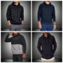 UA An Dema UNDER ARMOR nam tự canh tác dày tiêu chuẩn lớn cộng với áo len trùm đầu bằng nhung hoodie 1302294 - Thể thao lông cừu / jumper hoodie xám