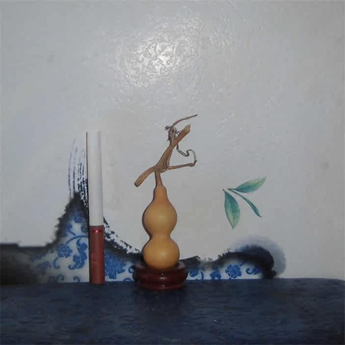 2015 Tianjin mouth ben long to play ben twist hand twist natural gourd ornaments play collection 4 5cm has a seed