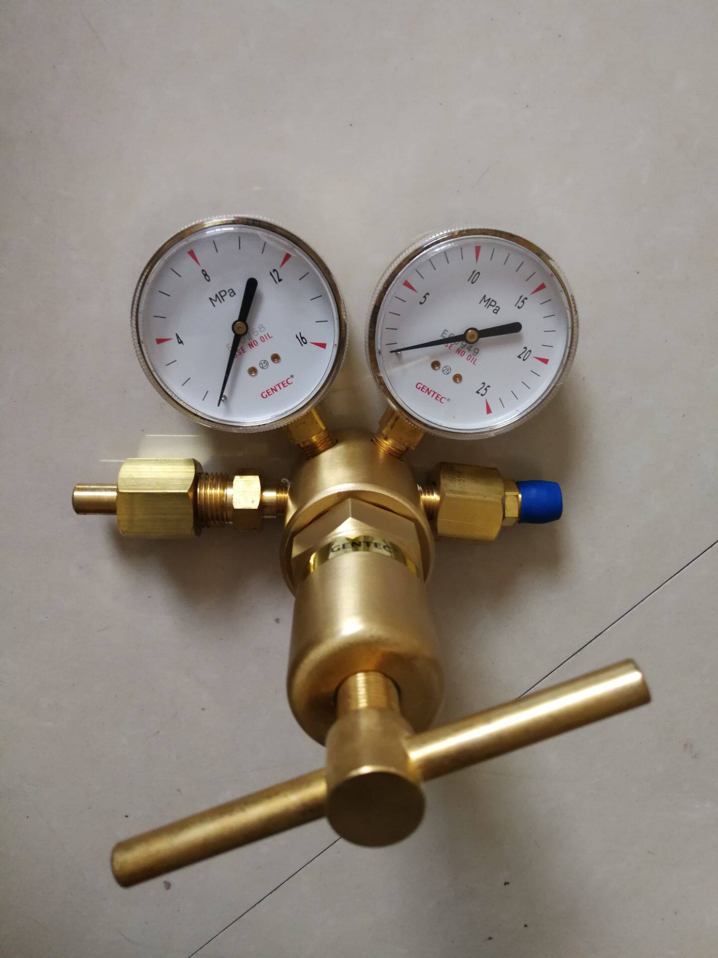 Special valve for gas cylinder for industrial laboratory of high pressure hydrogen pressure reducer for the Jeti GENTEC591 series