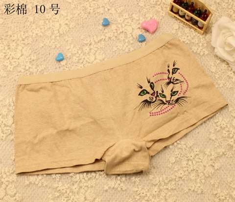 Giải phóng mặt bằng thoáng mát Màu cotton thoáng mát Nữ màu bông tự nhiên Cotton bông Bông ren Hoa thoải mái Đồ lót nữ quan lot nu dang dui
