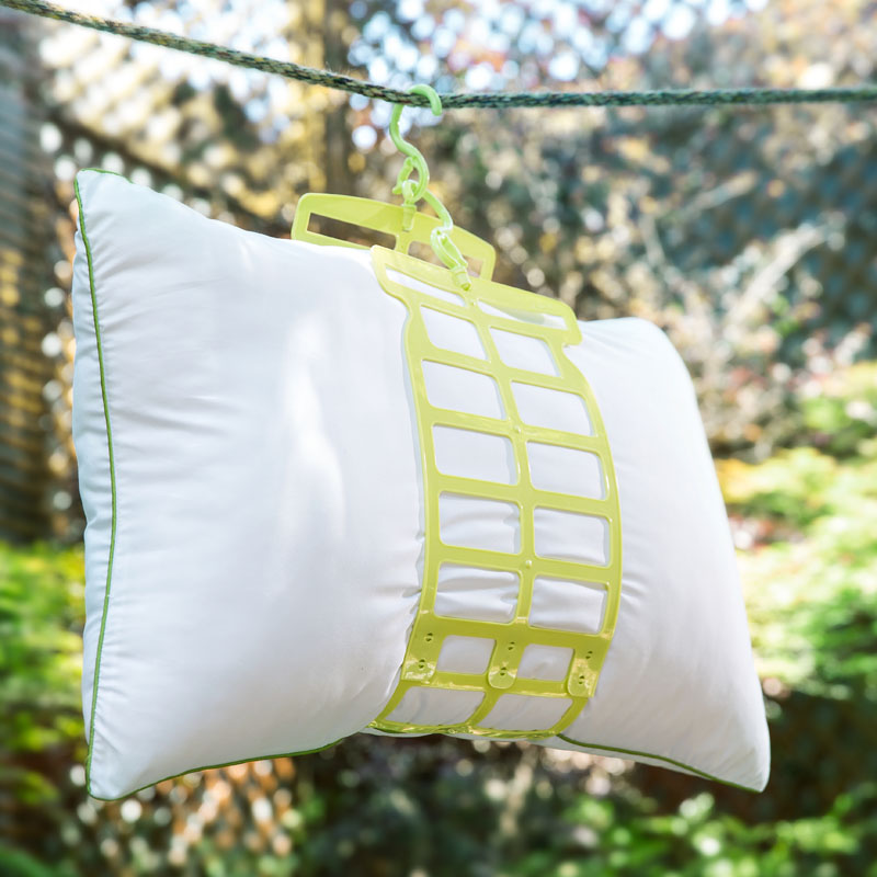 Natcheon Double Hook Sunburn Pillow Rack Fixed Sunburn Clip Balcony Doll Drying Rack Folding Clothes Rack Sunburn Rack