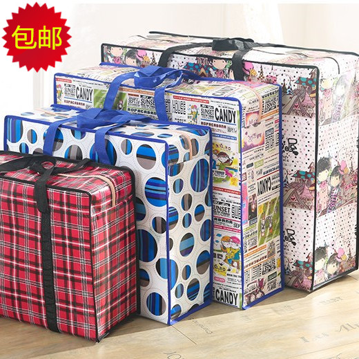 Cartoon Moving Bag Extremely thickened cotton by clothing bag King non-woven peritonal bag bag