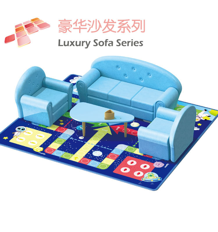 Software Single Double Trio Luxury Sofa Tea Table Combo Kindergarten Pro-Son Garden Casual Backrest Sofa-Taobao