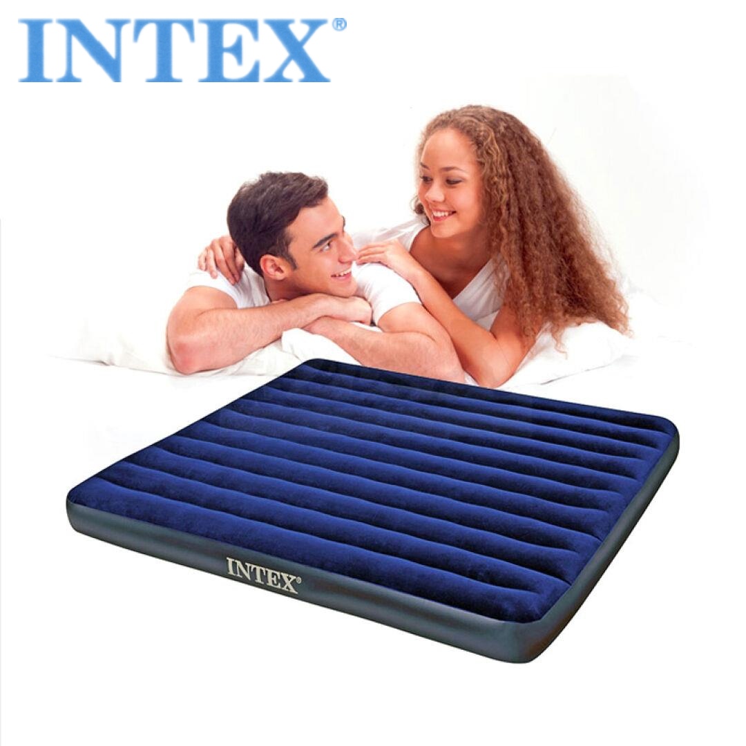 American INTEX Inflatable bed pillow air mattress double super large three person outdoor tent Inflatable camping mattress