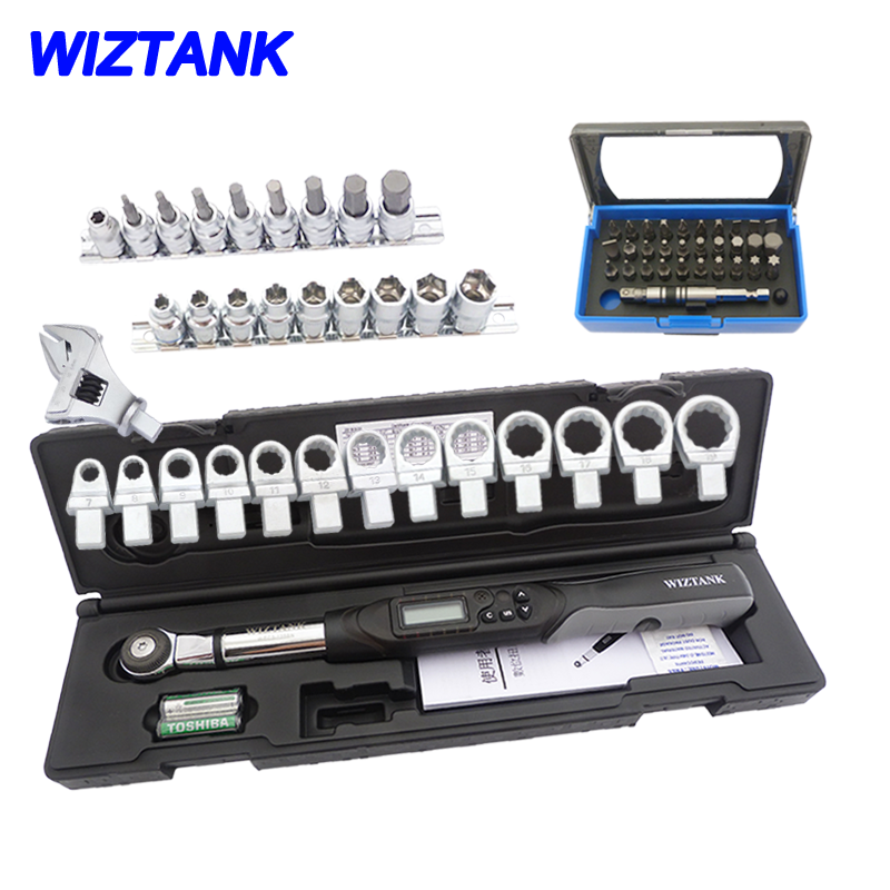 WIZTANK imports 3 8 - square - change heads - digit torque wrench WSC3 series 68 piece plum bloom head