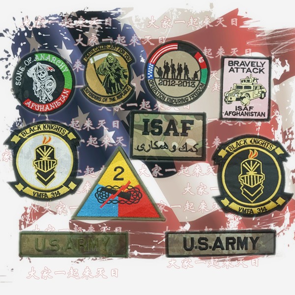 American War Movie Division Division Logo Badge Ngụy trang Đào tạo Trang phục Băng đeo tay Dán Velcro miếng dán quần áo bị rách