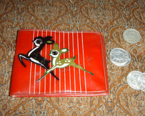 Old stuff collection - plastic wallet workers peasants use wallets and collection props