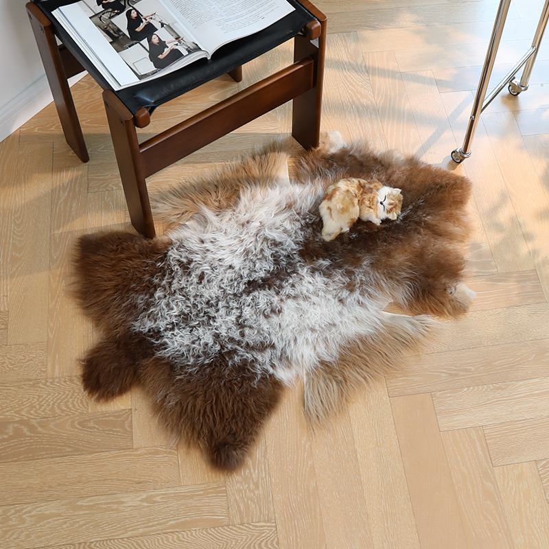 One Picture, One Item: Natural Flower Bedside Rug, Autumn and Winter Pet Sleeping Blanket, Wool Mat, Bedroom Foot Mat, Decorative Carpet