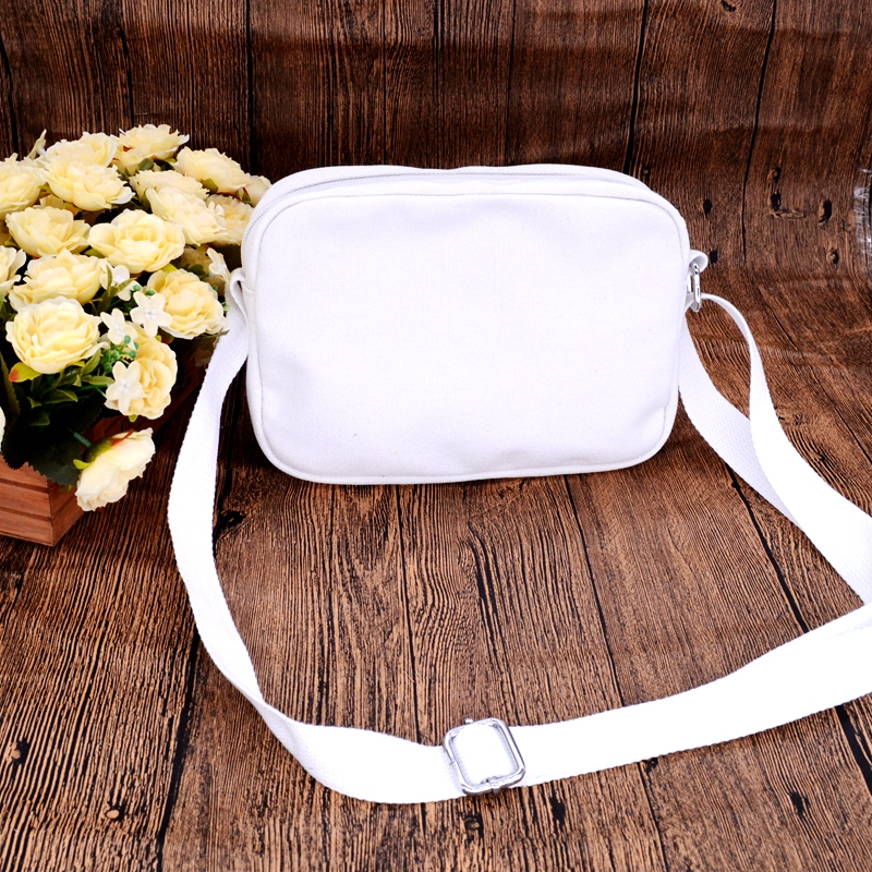 Harajuku Simple Blank Hand-Painted Canvas Women's Bag Shoulder Bag Casual DIY Bag Original Crossbody Small Bag Student Bag