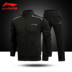 Li Ning phù hợp với trang phục thể thao nam 2019 mùa thu mới đứng cổ áo len áo len Wei quần chạy bộ thể thao giải trí - Thể thao sau bộ thể thao adidas nữ chính hãng Thể thao sau