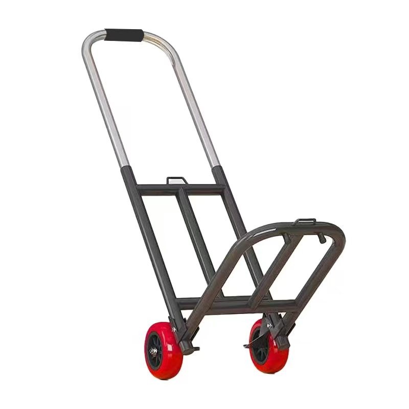 小推车拉货拖车折叠家用便携手推车搬运车手拉车平板车滑轮小拉车