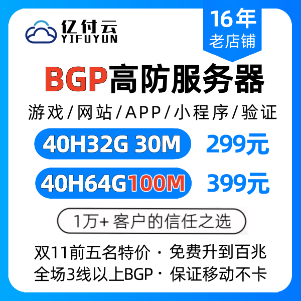 High-defense server physical machine rental, stable and secure, exclusive BGP bandwidth, high-configuration website game server