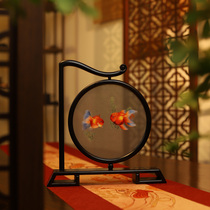 Suzhou embroidery simple style desktop ornaments handmade double-sided embroidery intangible cultural heritage national style souvenirs handicrafts business gifts