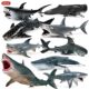 Children's Toys Solid Realistic Marine Life Model Great White Shark Megalodon Whale Shark Tiger Shark Blue Whale Figurine