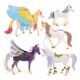 Simulated Animal Model European Fairy Tale Mythical Flying Horse Unicorn Elf Horse Children's Toy Gift Mythical Beast Figurine