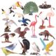 Children's toys solid simulation animal model set bird eagle parrot peacock flamingo science and education awareness